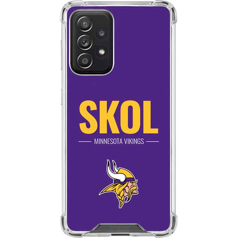 NFL Minnesota Vikings Team Motto Galaxy A52 5G Clear Case
